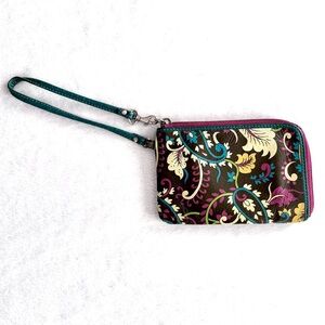 Fossil Wristlet Wallet in Paisley Pattern